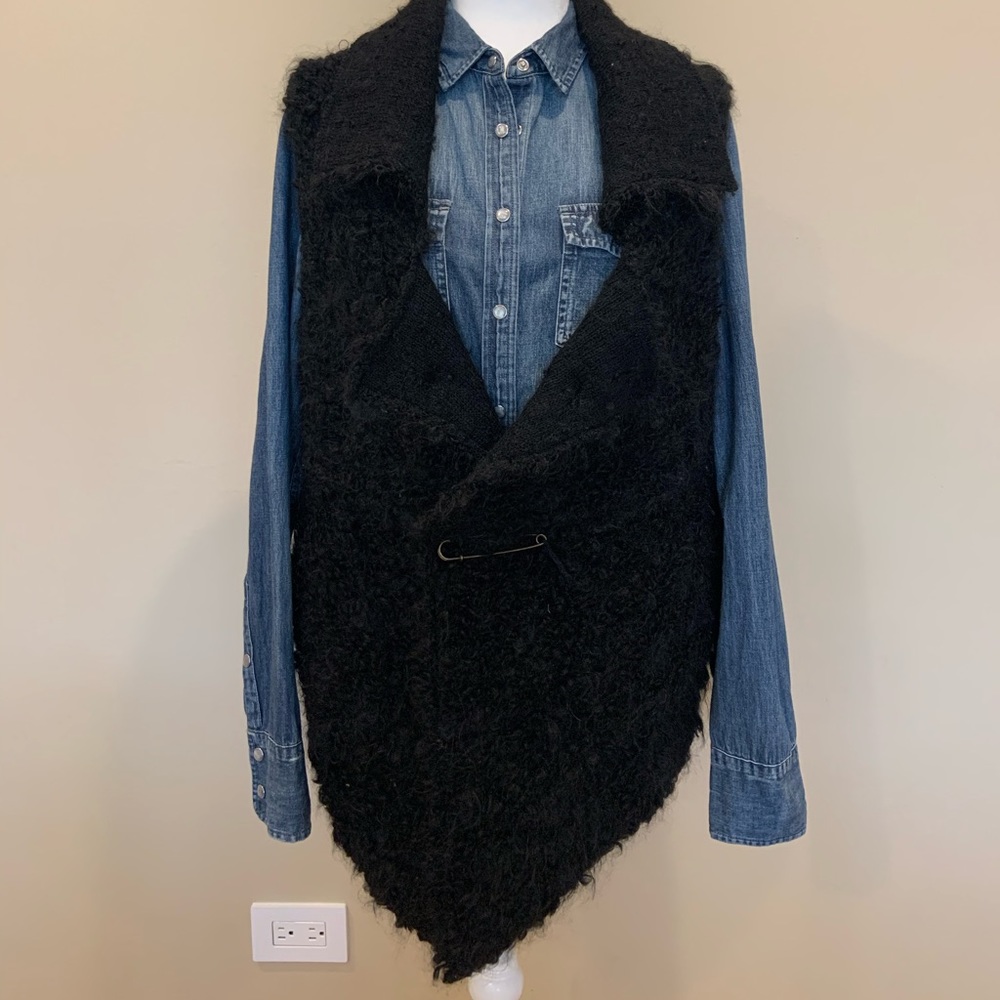 Anthropologie woman’s fur vest